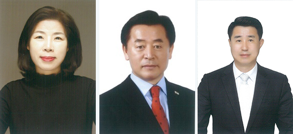 왼쪽부터 더불어민주당 김경숙, 자유한국당 이종화, 바른미래당 채승신
