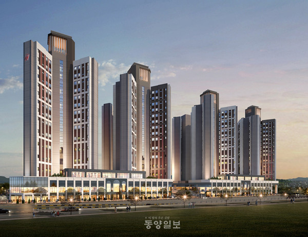 힐스테이트 도안 2차 야경투시도