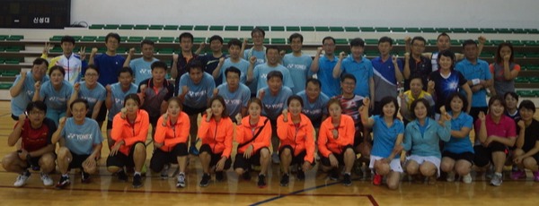 2016년 당진신성대 실내체육관에서 가졌던 포천시청과 가졌던 동호회교류전