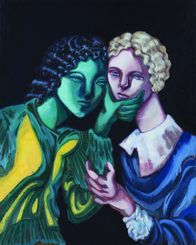 검은 장막, 91x73cm, 캔버스 위에 유채, 2020