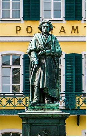 독일 뮌스터 광장의 베토벤 동상