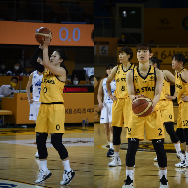KB스타즈 엄서이, 허예은이 자유투를 시도하고 있다. (사진=맹찬호 기자)