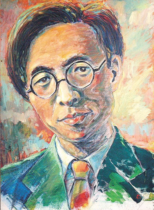조각가 정창훈(전 주성대교수)가 그린 김복진 초상화.