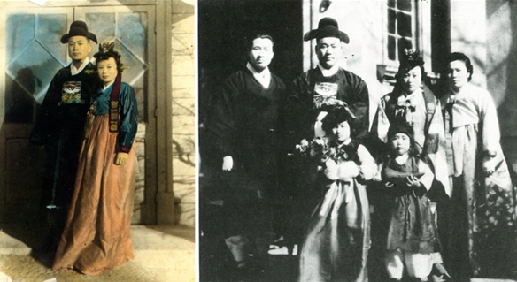 운보와 우향의 결혼식.