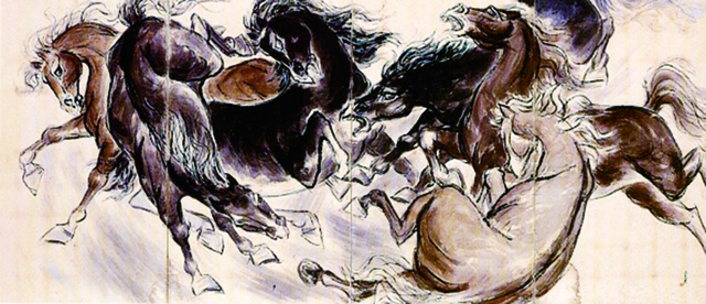 군마도(국립현대미술관소장).