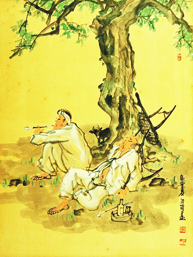 이석우 그림 오수(부산미광화랑).