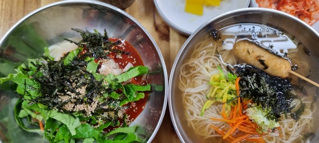 비빔국수.어묵국수
