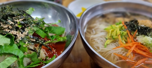 비빔국수.어묵국수