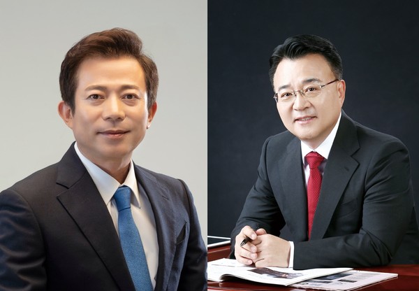   이강일 더불어민주당 후보 와  서승우 국민의힘 후보 