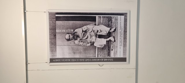 신동엽 시인이 노트에 스크랩 해 놓은 해월 최시형의 마지막 사진.