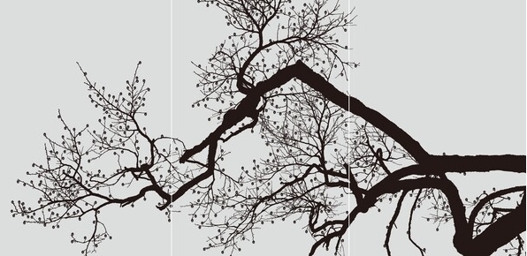 작품 문자도 '한글매화도'