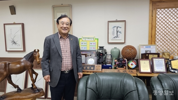 ▲이명식 대한노인회 충북연합회장