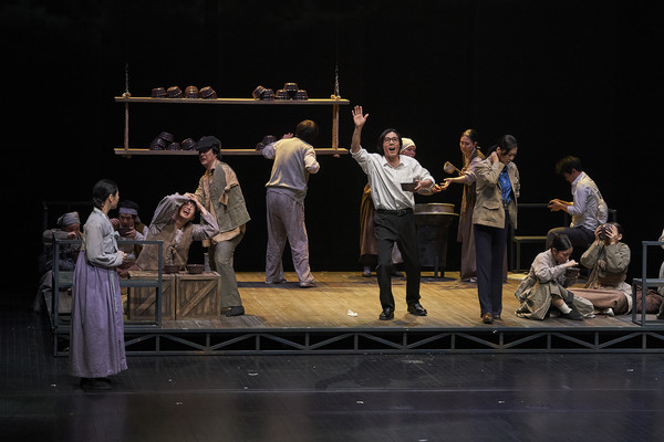 ▲충북도립극단 '환도열차' 공연 장면.