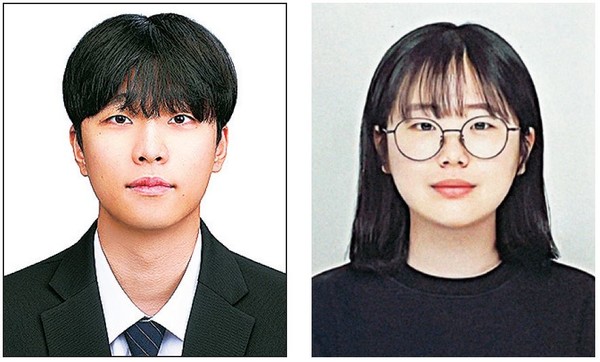 (왼쪽부터) 청주대 김동희 학생, 청주대 최원정 학생