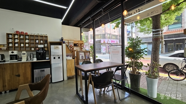 ▲따로 주인이 없는 카페 주방