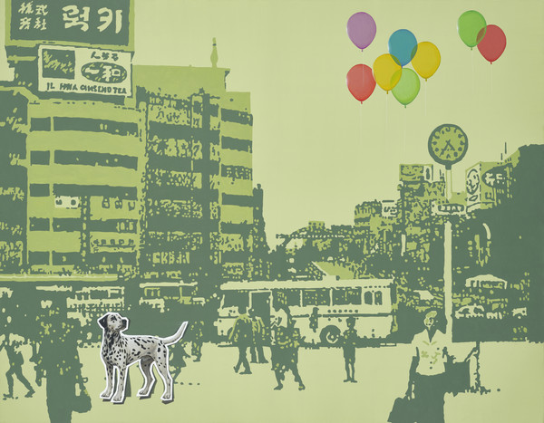  최민건作_ a borderline between 25-501 91x116cm Acrylic on Canvas 2025