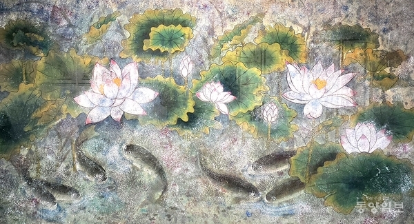 ▲신영숙 작 '연화어락도'