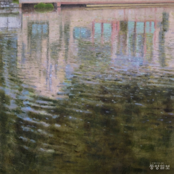 ▲임윤묵, Reflection, 91×91cm, oil on linen, 2025